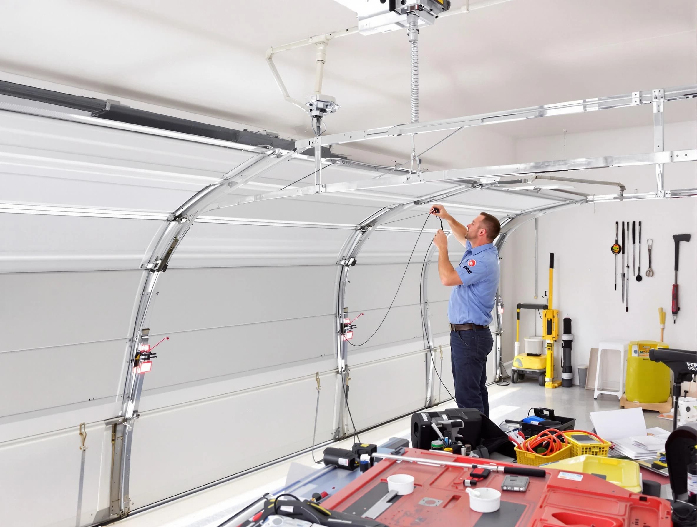 Garage door cable repair service by La Cienega Garage Door Repair in La Cienega