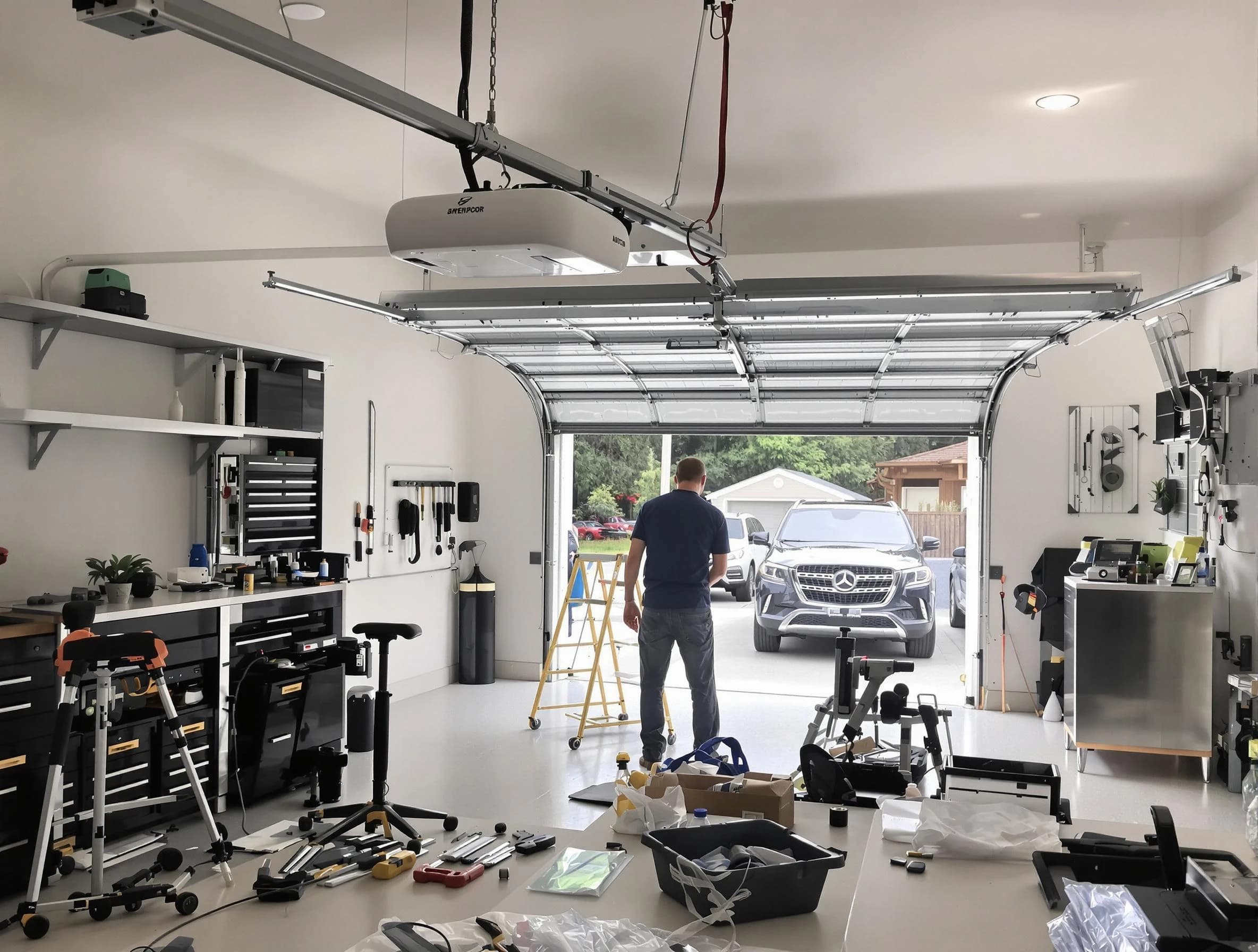 Garage door opener installation by La Cienega Garage Door Repair in La Cienega