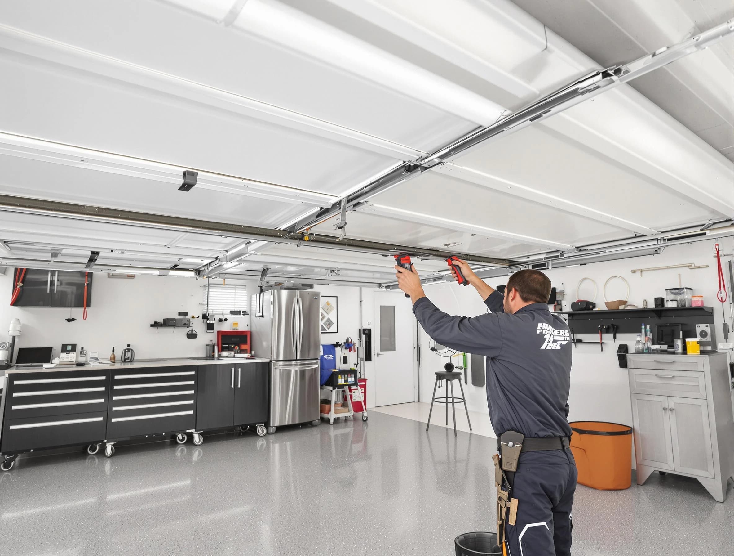 Overhead garage door repair service by La Cienega Garage Door Repair in La Cienega