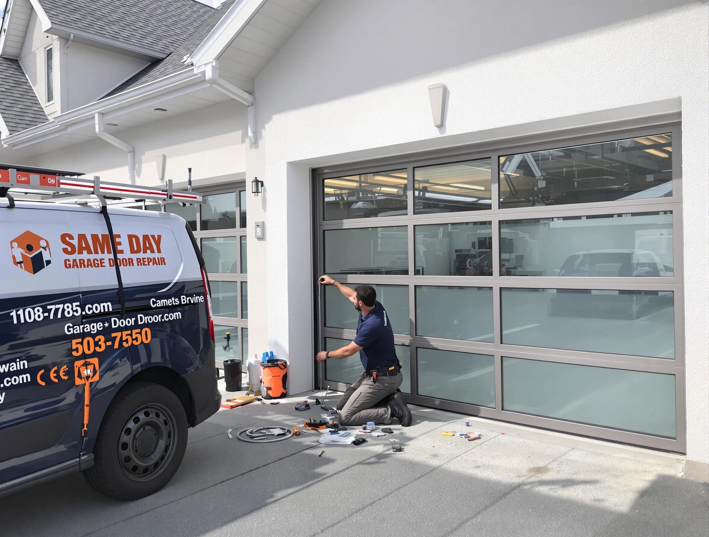 Same-day garage door repair service by La Cienega Garage Door Repair in La Cienega