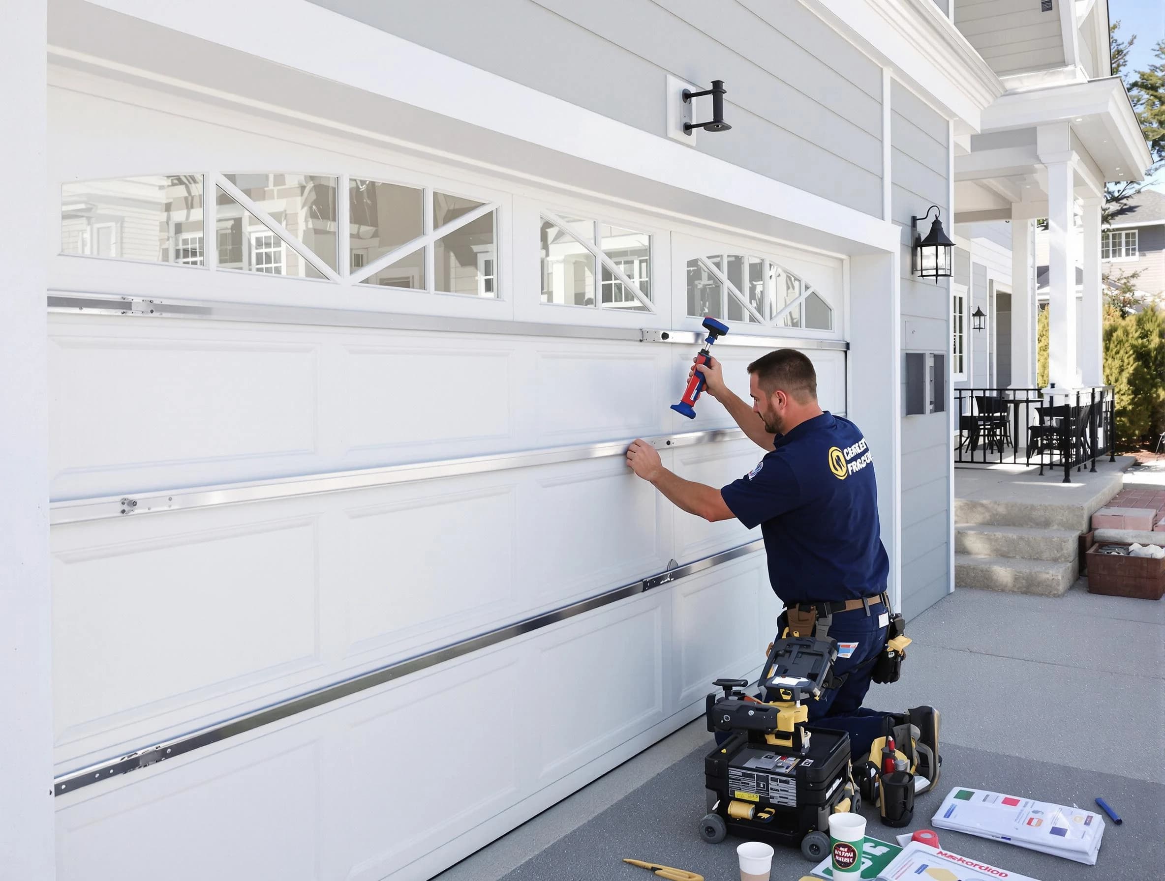 Professional garage door installation by La Cienega Garage Door Repair in La Cienega