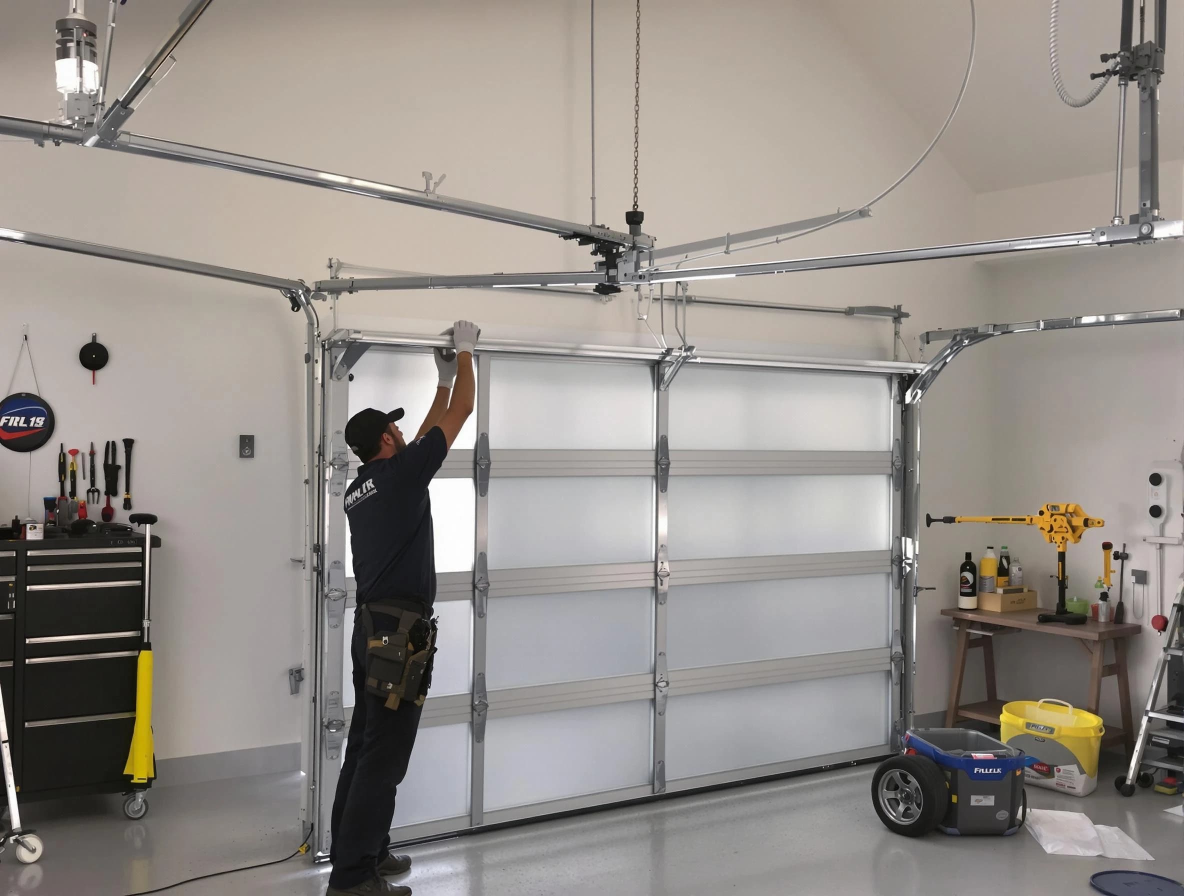 La Cienega Garage Door Repair certified team performing precision garage door installation in La Cienega