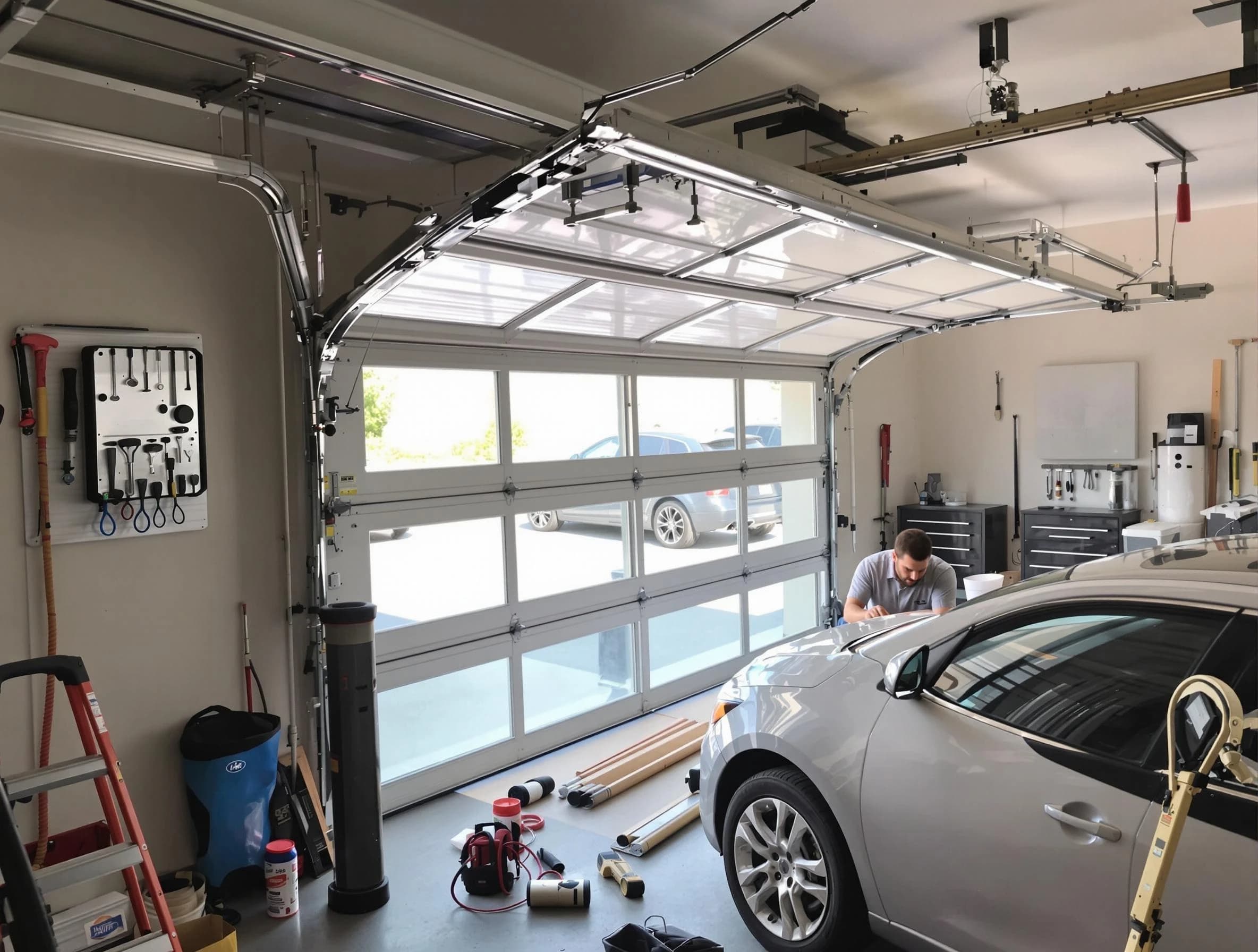 Garage door noise reduction service by La Cienega Garage Door Repair in La Cienega