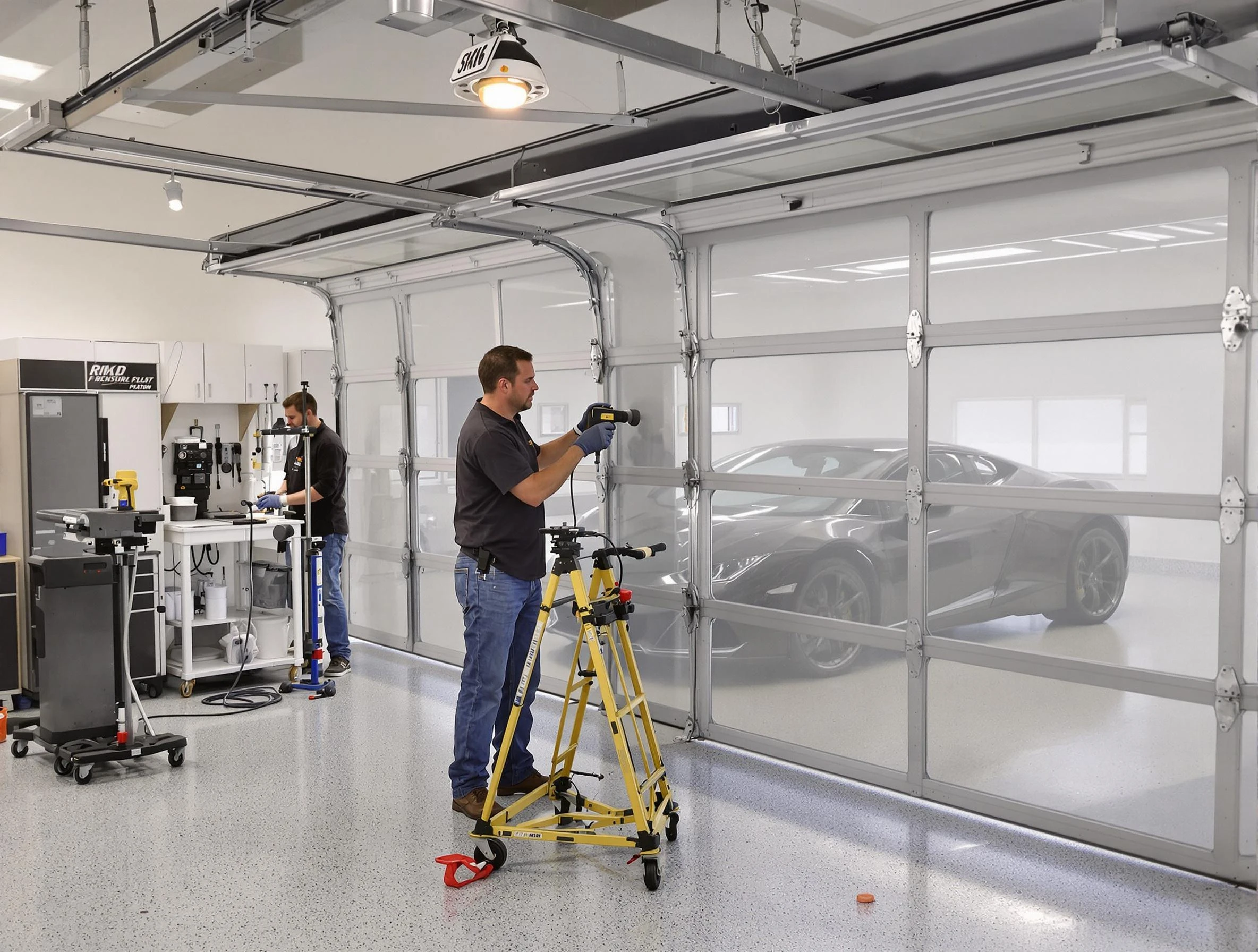 Garage Door Dents Repair in La Cienega