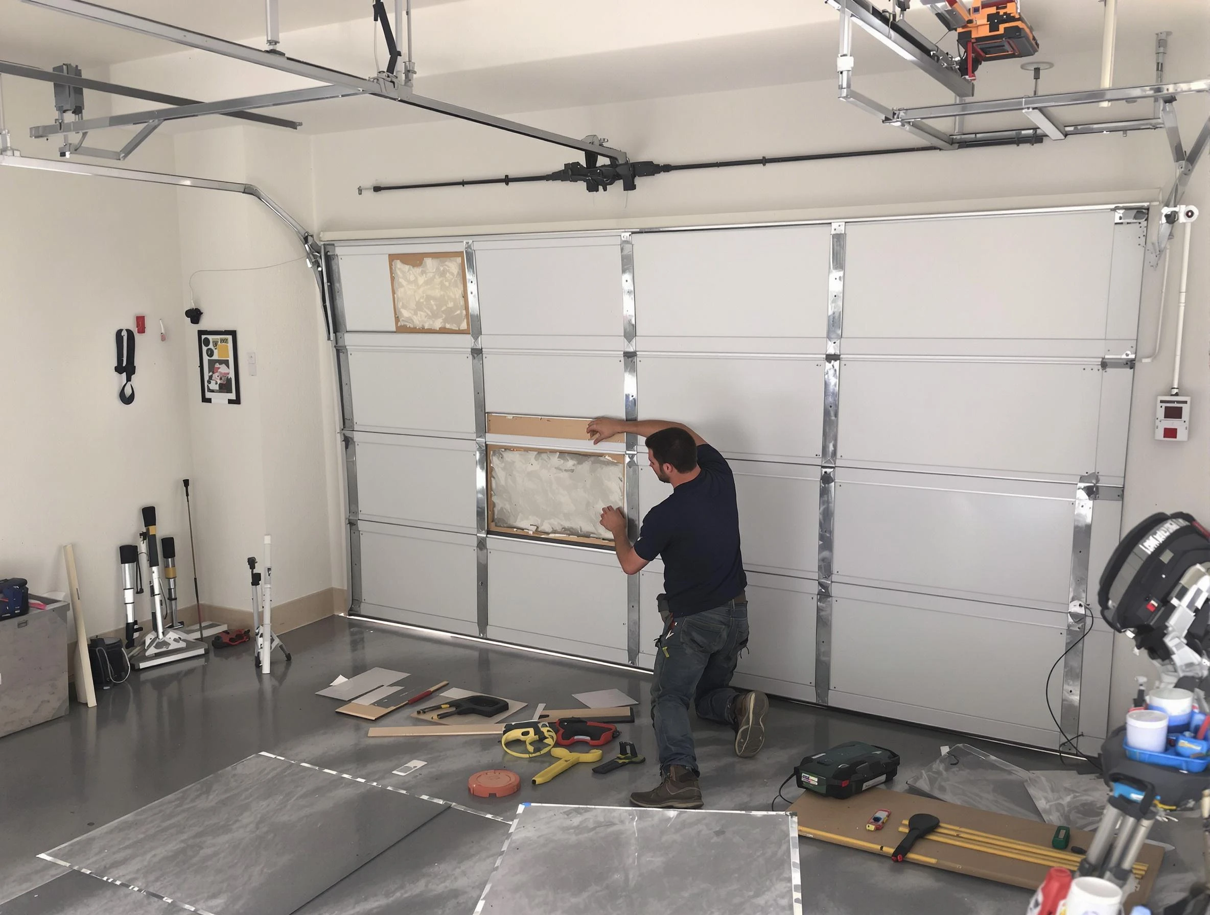 Garage Door Panel Repair in La Cienega