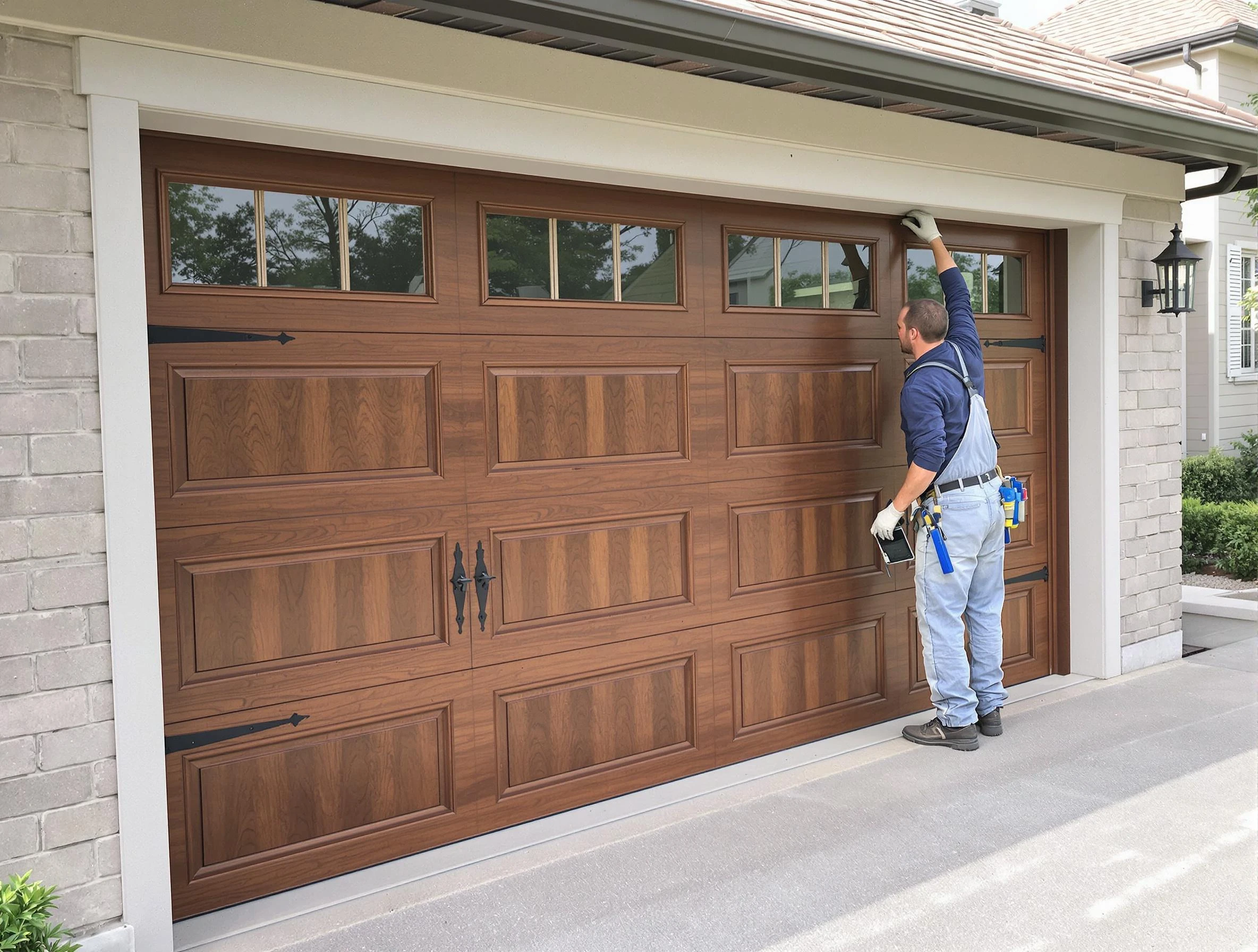 Custom garage door showcase by La Cienega Garage Door Repair in La Cienega