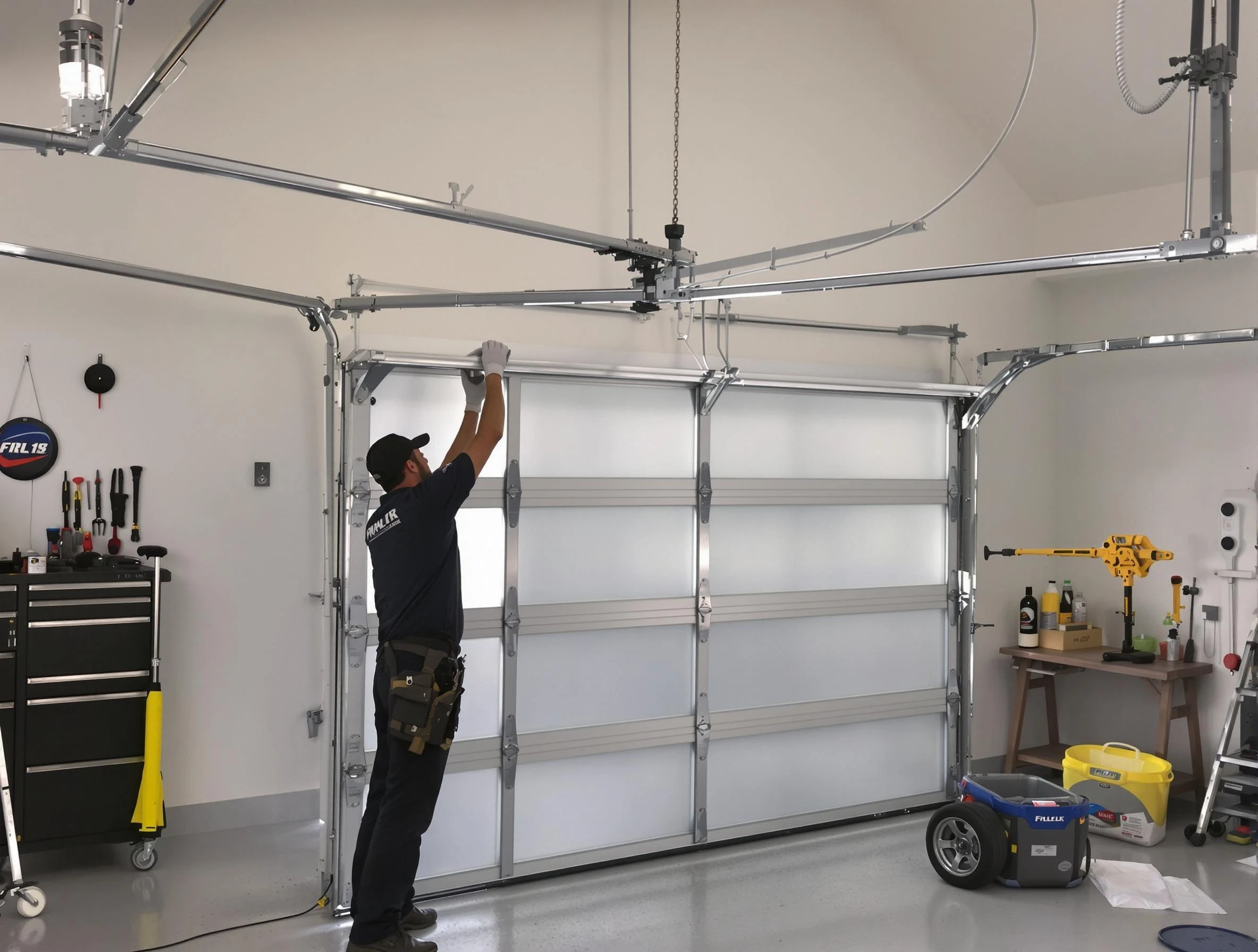 La Cienega Garage Door Repair certified team performing precision garage door installation in La Cienega
