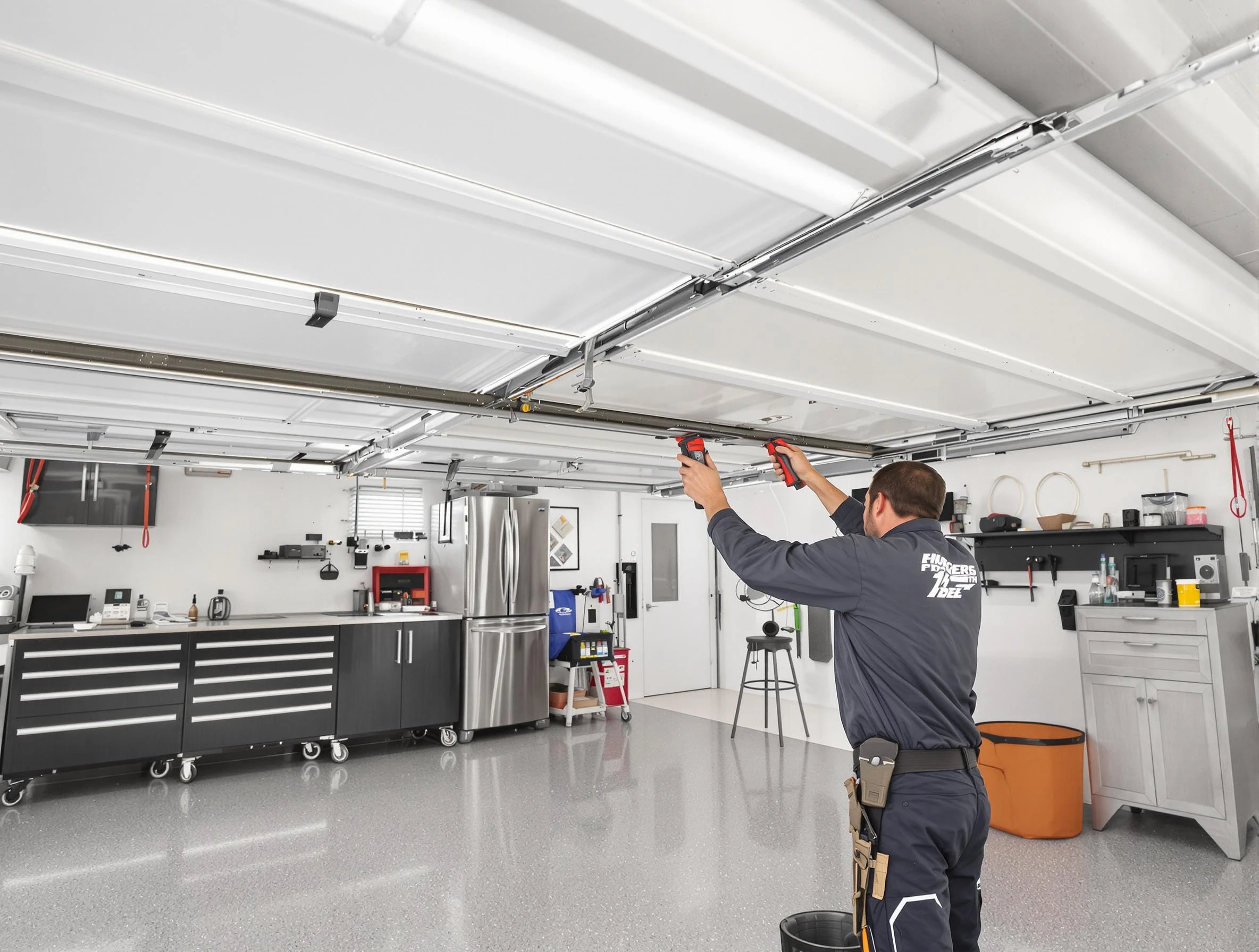 Overhead garage door repair service by La Cienega Garage Door Repair in La Cienega